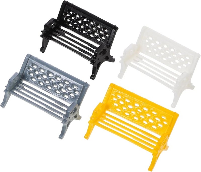 Miniature Wooden Chair Model DIY Dollhouse Furniture Beach Toy Ornament - Image 1